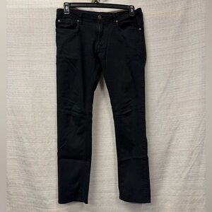 Arche Men's Dark Black Straight Jeans